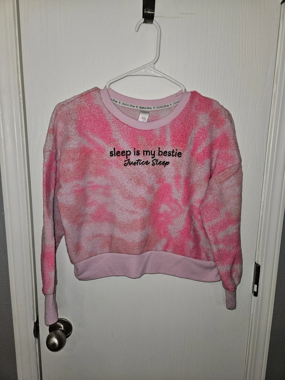Justice Pink Tie-Dye Cozy Pajama Set